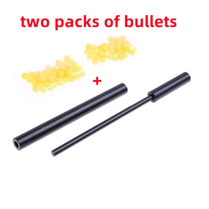 Soft Pinball Launcher Guns Toy Aluminum Alloy Small Ball Shooter Crackling Tube Bamboo Shooting Game Interesting Cracking Toys