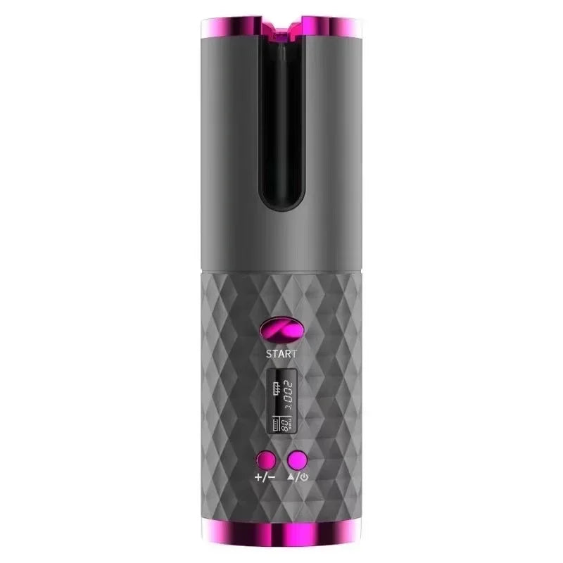 Automatic Hair Culers 3 Color Option USB Charging Portable Wireless Rotate Hair Curler Auto Hair Curling Iron Anti Scalding